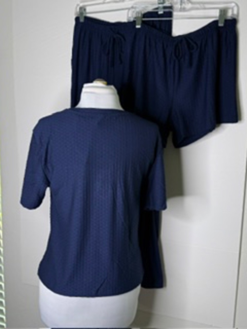 NWT Honeydew V-Neck Intimates 3pc Lounge Short Sleeve Navy Set Size S - Picture 7 of 9